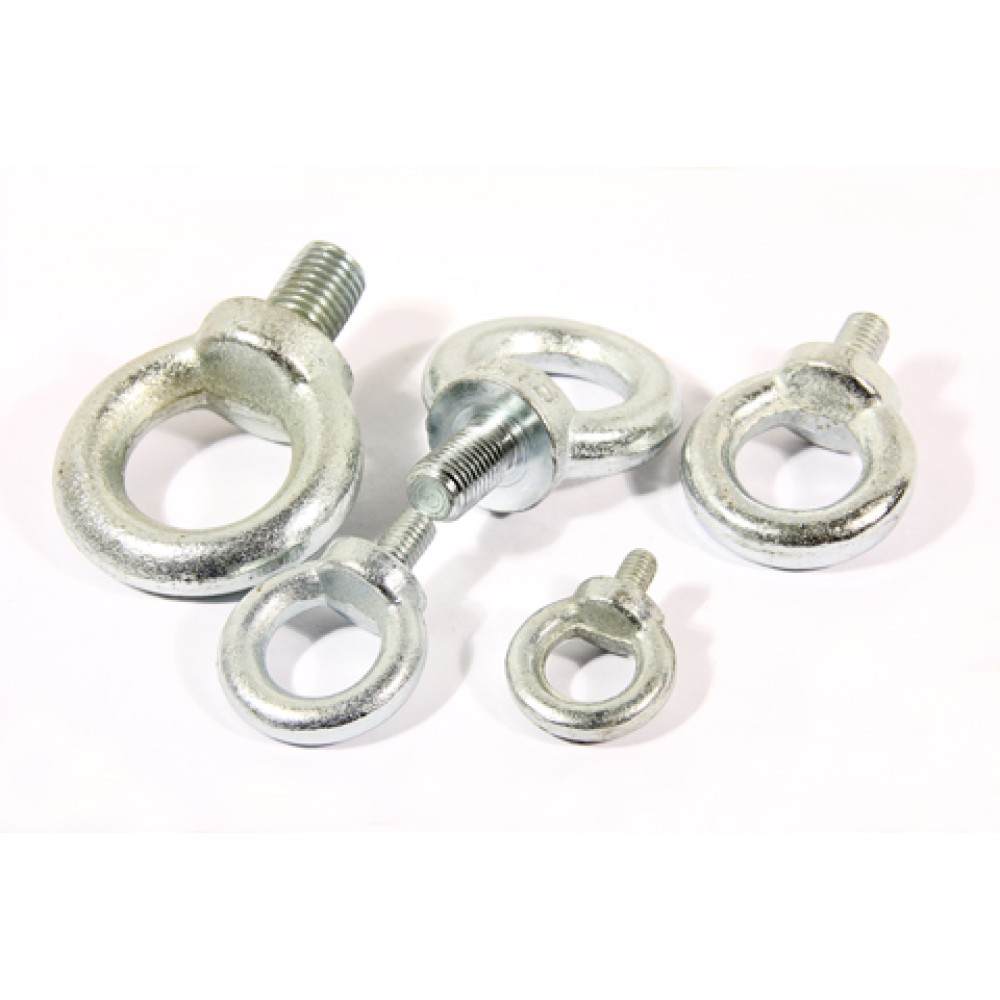 male galvanized lifting eye bolts , steel C15, dimensions from M6 until